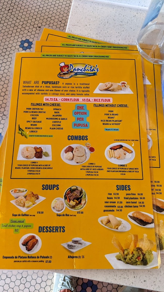 Panchita's Pupusería & Restaurant Menu - Image 3