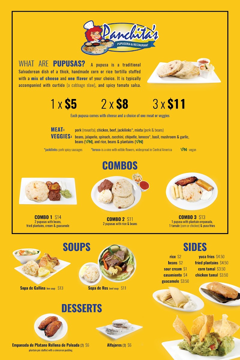 Panchita's Pupusería & Restaurant Menu - Image 5